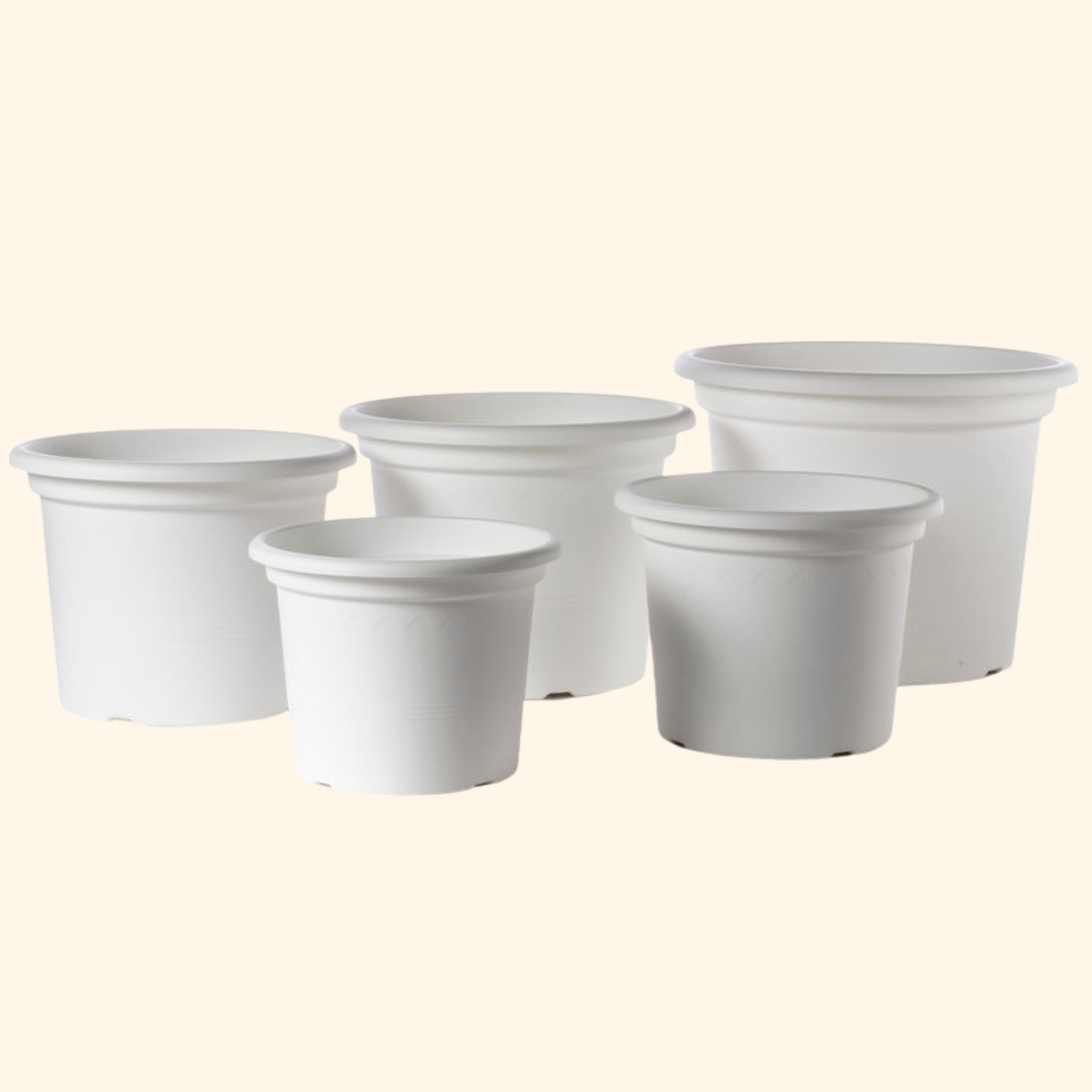 Geo Pot – Alfresco – White – 13.75″